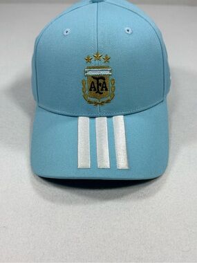 Argentina 2026 Soccer Team Logo Adult Adjustable Hat Light Blue Unisex OS New